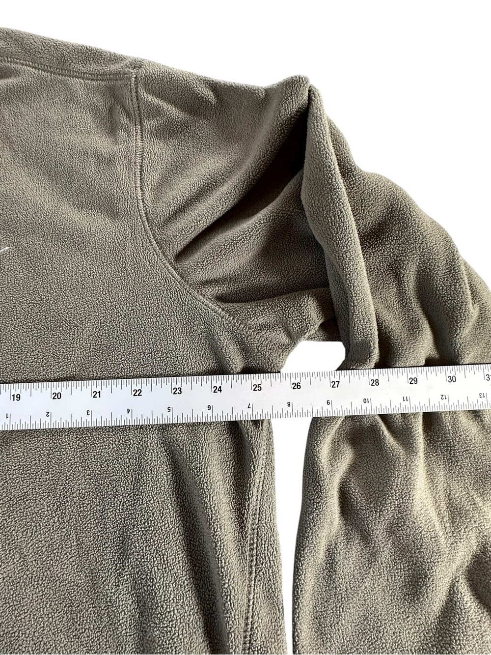 Eddie Bauer Olive Green Fleece Pullover with Logo Tag XL - Picture 7 of 9